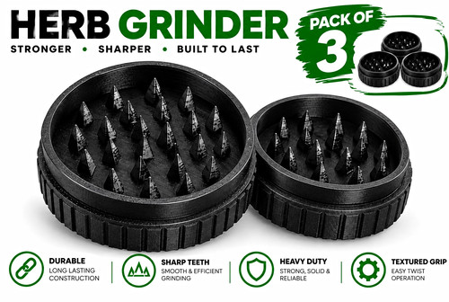Herb grinders black pack - grinders,